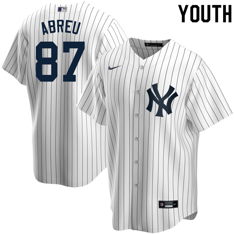 2020 Nike Youth #87 Albert Abreu New York Yankees Baseball Jerseys Sale-White